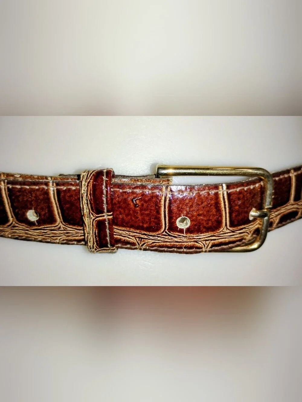 VINTAGE ITALIAN ALLIGATOR BELT